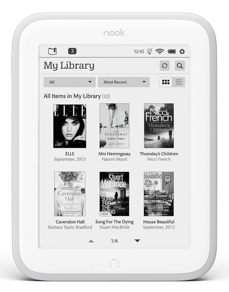 Заказать Barnes & Noble NOOK GLOWLIGHT eBook Reader EInk BNRV500 4GB
