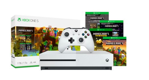 Request Microsoft Xbox One S 1tb Minecraft Creators Bundle White