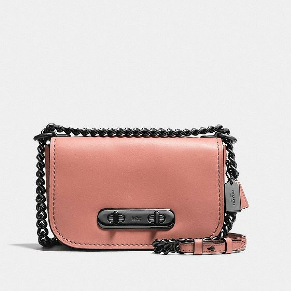 coach leather shoulder bolsa