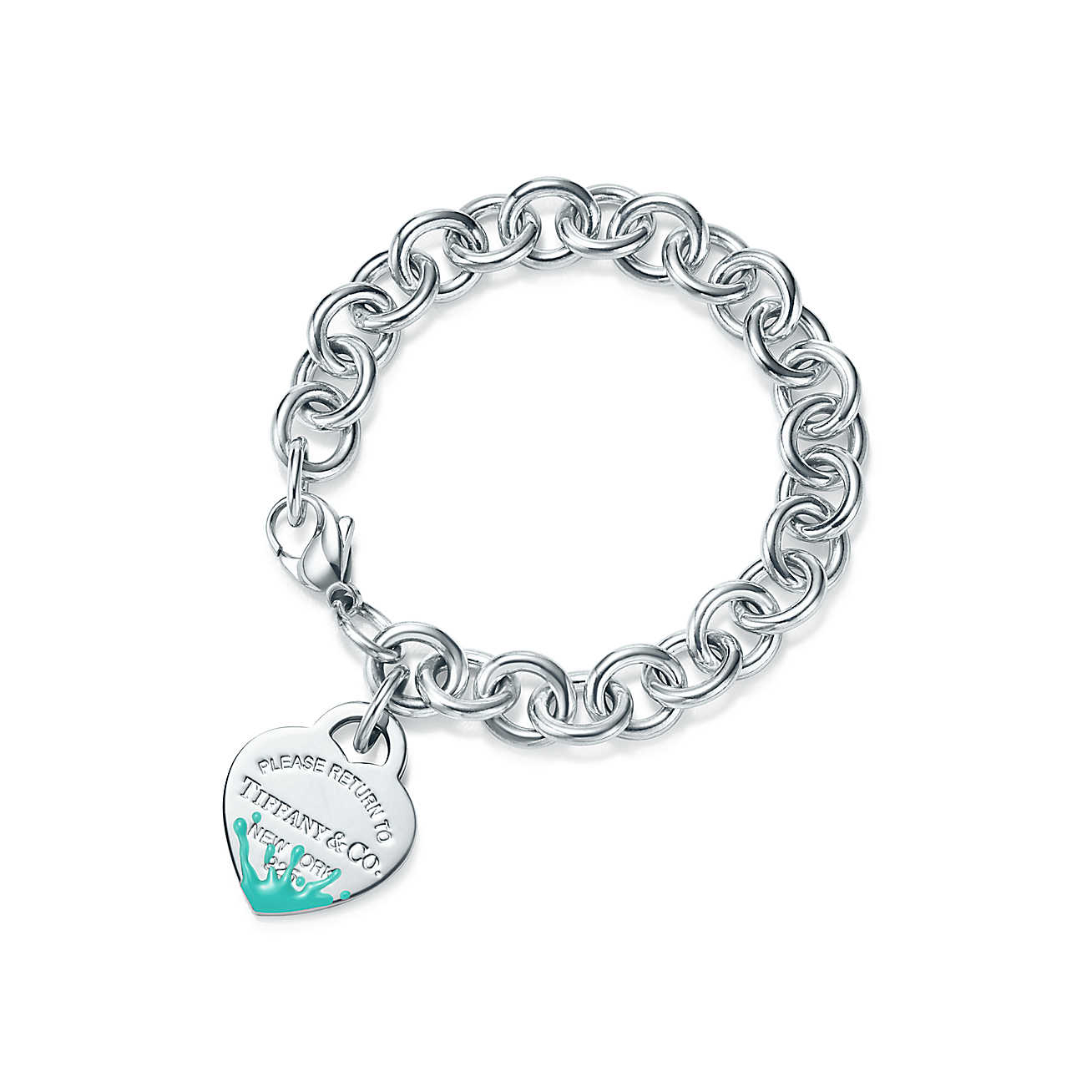 Request Color Splash Heart Tag Bracelet 