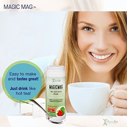 Pure Magnesium Citrate Powder with Organic RelaxSlim Anti Stress Drink 