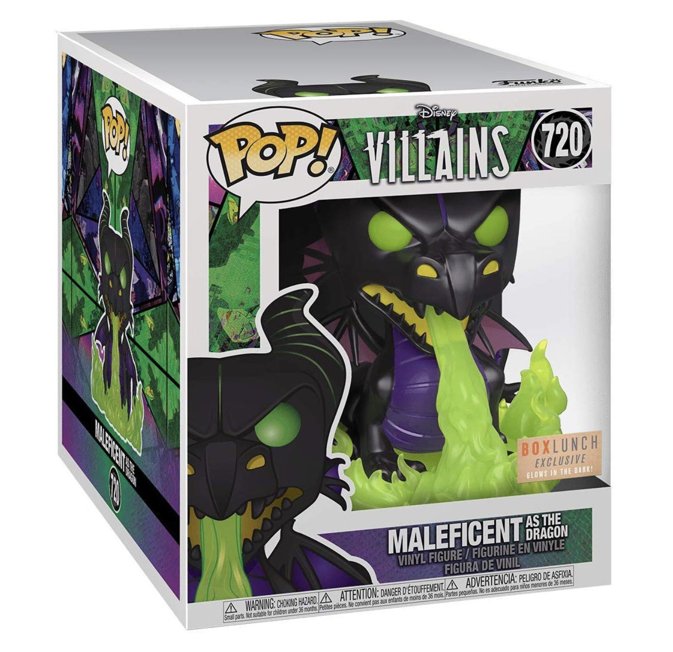 maleficent glow in the dark pop