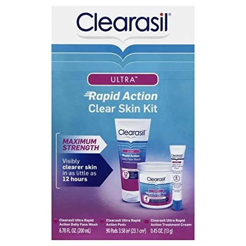 Compre Clearasil Ultra Rapid Action Clear Skin Kit 3 Piece Grabr Entregas P2p Internacional