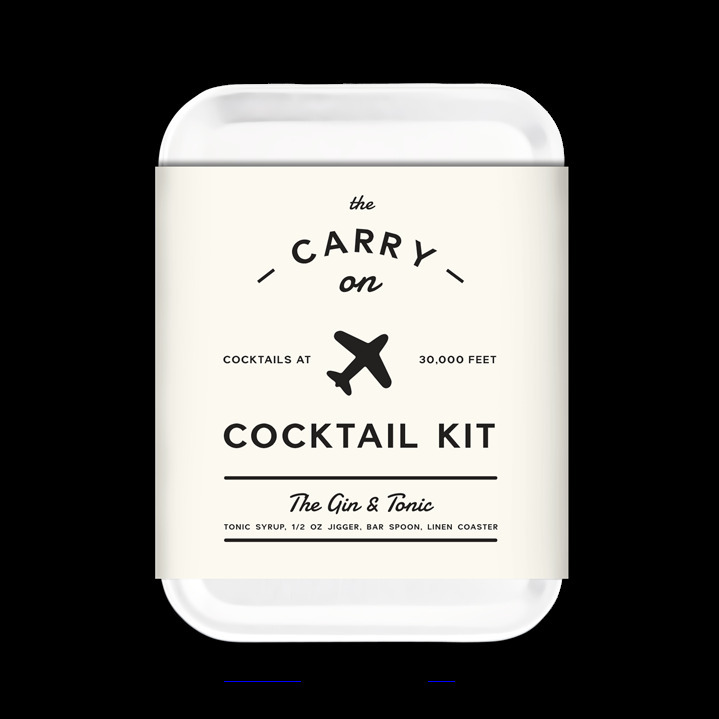 The Carry On Cocktail Kit The Gin & Tonic White Travel Tin By W&P Design 