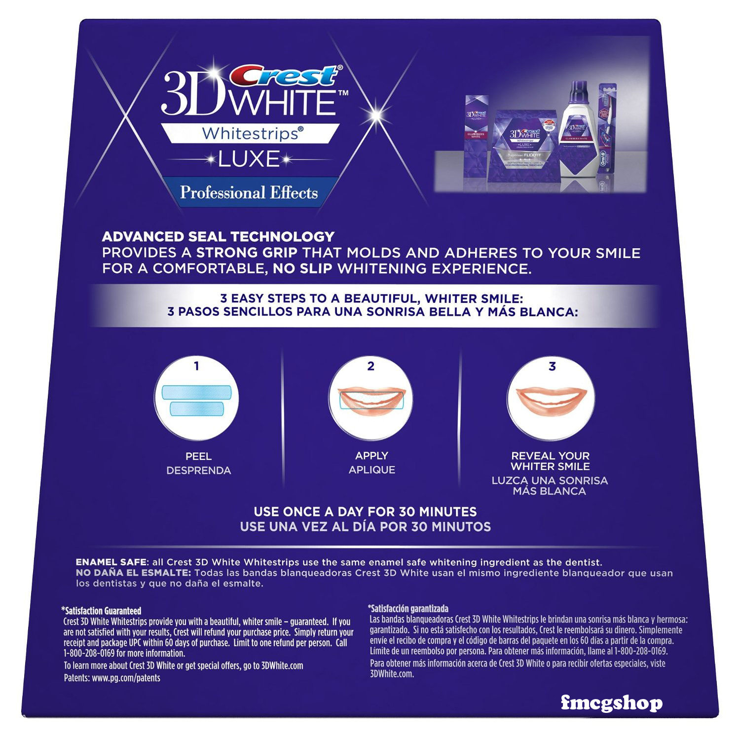 Request 40 Strips 20 Pouch Crest 3d Whitestrips Luxe Professional